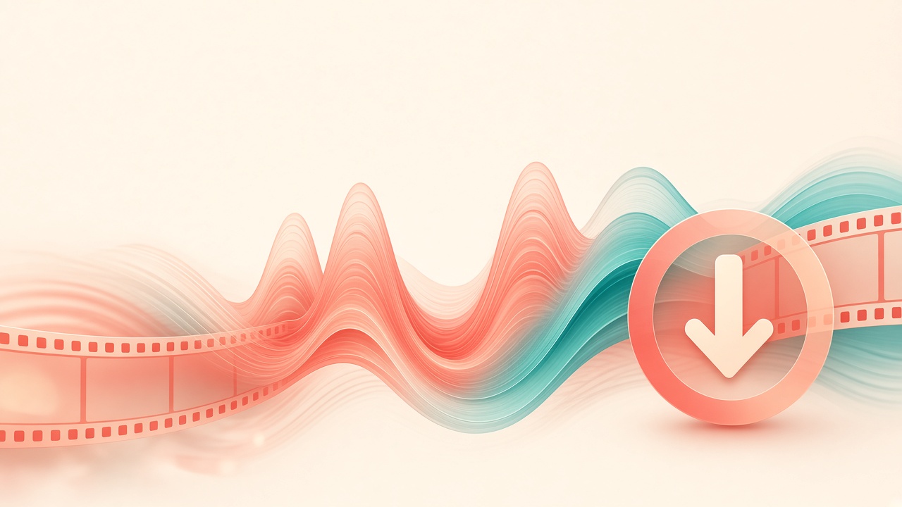 Online TikTok video downloader interface with MP4 download ready